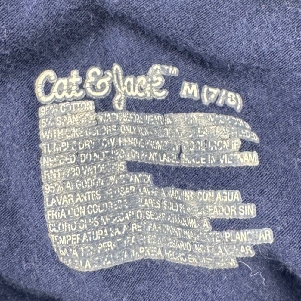 Cat & Jack Kids Girls Leggings Size M (7/8) Blue Star Print Cute Casual Pants‎ - Picture 7 of 10